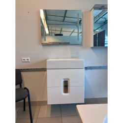 Mirror with LED blasting KAMĖ 80 x 60 cm