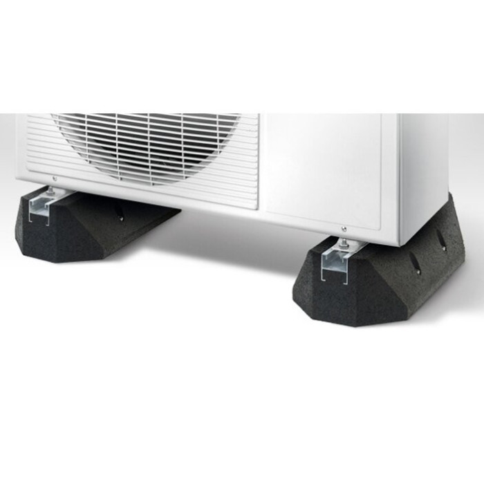 Stiprinājums melns uz līdzenas virsmas RODIGAS 600 mm, RB603
