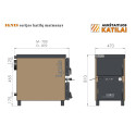 Твердотопливный котел-печь AUKŠTAITIJA BOILERS 15 кВт, D
