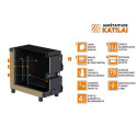 Cietā kurināmā katls-krāsns AUKŠTAITIJA KATLI 15 kW, D