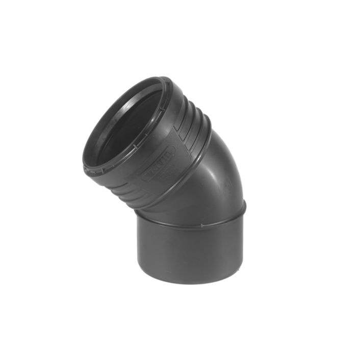 Väike müra sisereovesi küünarnukk WAVIN SiTech+ 75 x 45°