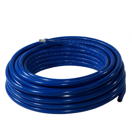 Daudzslāņu caurule ar izolāciju (zila) HENCO PE-Xc/AL/PE-Xc RIXC 16 x 2,0 mm (100 m)