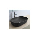 Washbasin-bowl SCARABEO Glam 560 x 390 mm, black-matte
