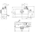 Sewage disposal station - pumping station GRUNDFOS Sololift2 WC-1