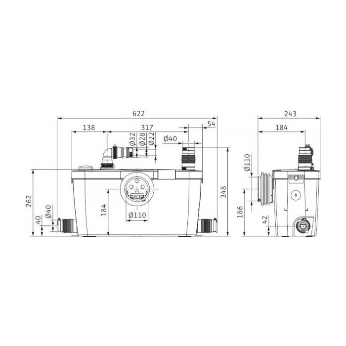 Reoveepuhasti - pumpla WILO HiSewlift 3-35
