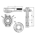Äärikuga liblikas PVC-u pİMTAŞ 160 (PN10), veekindel