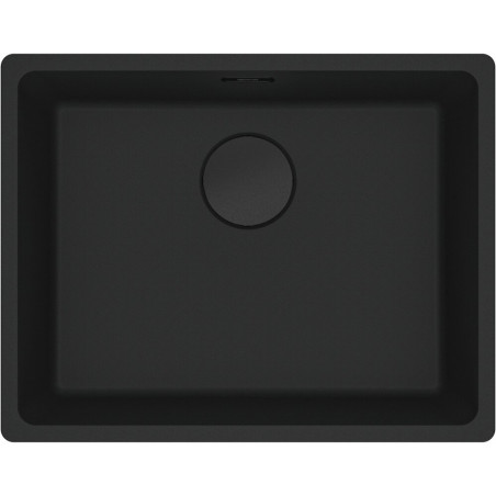 Stoneware (granite) sink FRANKE MARIS MRG 210/110-52, clogged by hand valve kits, mounted under the countertop