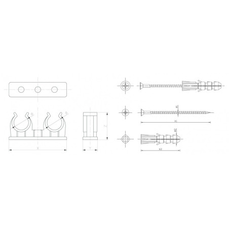 Plastikrätik KALJUKITS 18 mm
