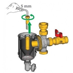 Magnetinis purvo atskirtuvas su separatoriumi GIACOMINI 1"", R146CX005