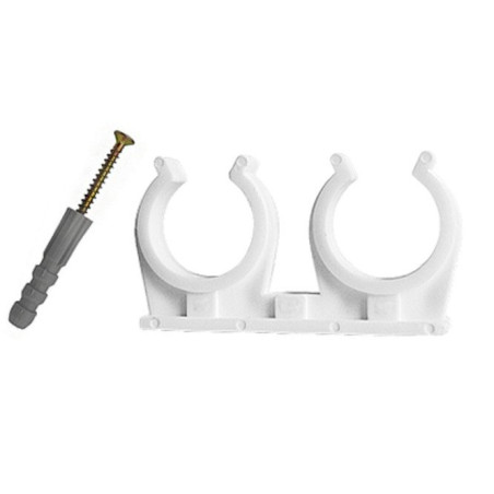 Plastmasas dubultais turētājs MEŽĀZIS 25-28 mm