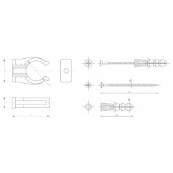 Plastiliinist ühesilindriline tämber KALJUKITS 25-28 mm