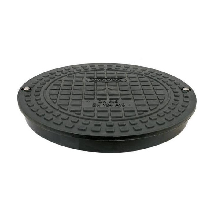 Пластиковая крышка из полипропилена для гофрированного колодца 315 мм, 1,5 т