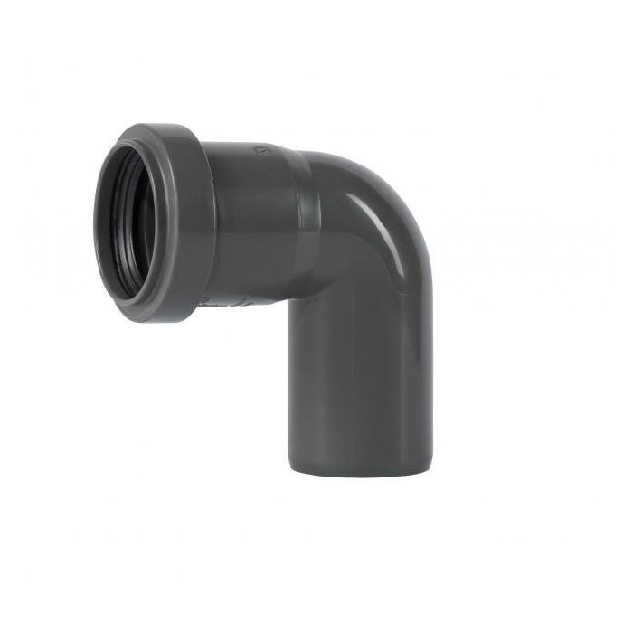 Internal sewage elbow WAVIN Optima 40 x 90°, gray