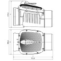 Check valve for drain dn 315