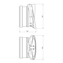 Drain valve/cap DN 200