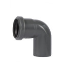 Internal sewage elbow WAVIN Optima 50 x 90°, gray