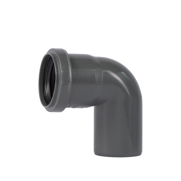 Internal sewage elbow WAVIN Optima 50 x 90°, gray