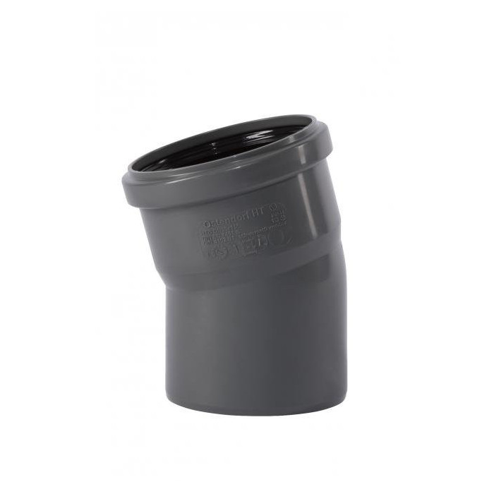 Internal sewage elbow WAVIN Optima 110 x 15°, gray