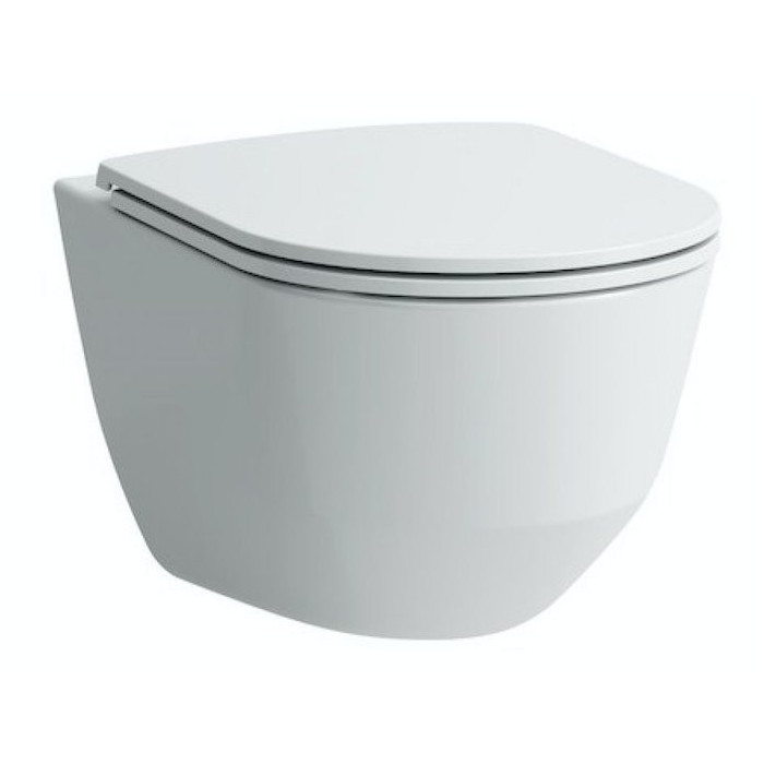 Pre-wall toilet frame LAUFEN 4 in 1, chromed + suspended toilet LAUFEN Pro Rimless with SLIM Slowclose lid