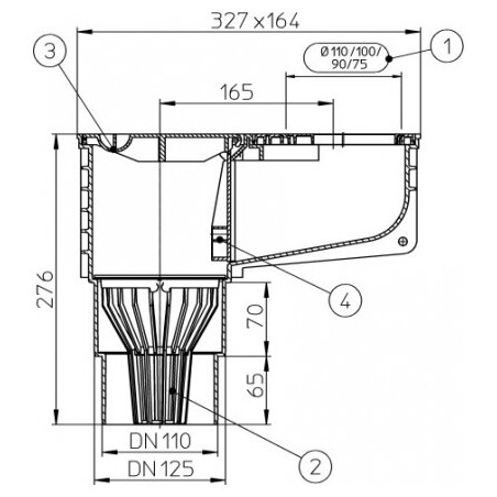 Caseuse montaažitrepp HL, must HL660E