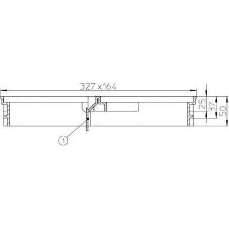 Ujdedam elements (renovuojant grindinį) HL, juodas HL601