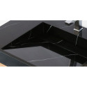 Умывальник монтируется на мебель VITRAZ 914 x 559 мм, черный мрамор