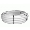 Plastmasas elastīgais kanāls FRANKISCHE Profi-air Dn 75/63 mm - 50 m, balts