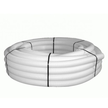 Plastmasas elastīgais kanāls FRANKISCHE Profi-air Dn 90/78 mm - 50 m, balts