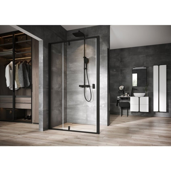 Mirror RAVAK STRIP I 500x700 black LED shovels