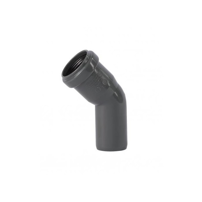 Vidaus nuotekų alkūnė OSTENDORF HT-system DN 32 x 45°, pilka