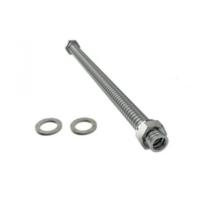Gofruotas vamzdis iš AISI 316L legiruoto nerudijančio plieno DN16, su užvalcuotomis veržlėmis (3/4"") middle x (3/4") middle (Įv