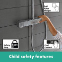 Термостатическая система тропического душа HANSGROHE Croma E Showerpipe 280 1 jet, 27630000