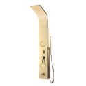Душевая панель Nerudijanchio стальная MEPAshower Steel-Gold 717 с термостатом