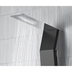 Dušipaneel MEPAshower Black-Al 717 termostaatsegistiga