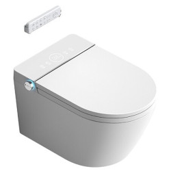 Peatatud WC bideefunktsiooniga Rimless istme ja kaanega