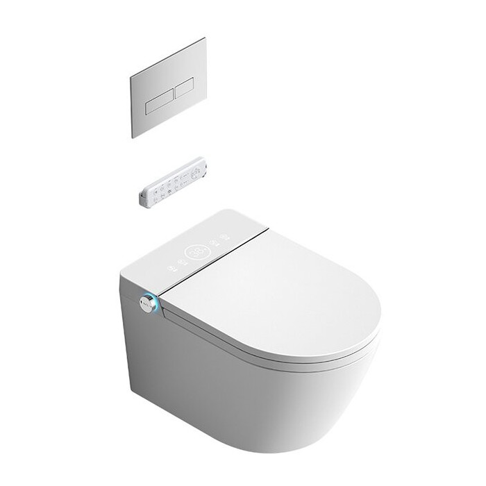 Peatatud WC bideefunktsiooniga Rimless istme ja kaanega