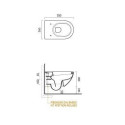 Piekaramā tualete CATALANO Sphere Rimless ar Slim Slow ciešu vāku
