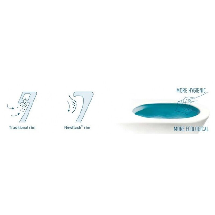 Pakabinamas unitazas CATALANO Sfera Rimless su Slim Slow close dangčiu, juodas-matinis