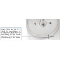 Check valve for drains with fastening KARMAT DN 50, angular