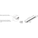 Slit-fitted cover-up diffusor VENTMANN Line 2, L - 625 mm