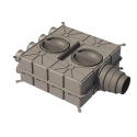 Воздухораспределительный коллектор UBBINK Air Excellent DBOX 808 Dn 125 - 8 x Dn 75
