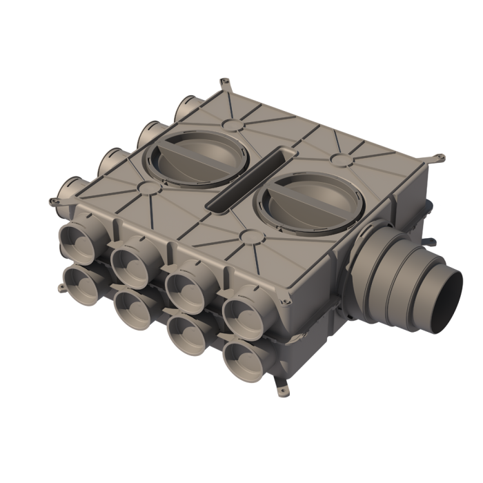 Air distribution manifold UBBINK Air Excellent DBOX 816 Dn 125 - 16 x Dn 75