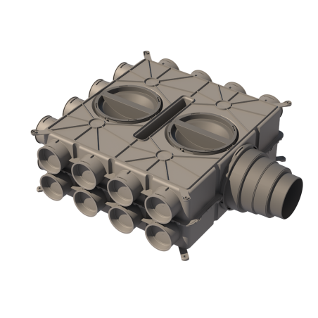 Gaisa sadales kolektors UBBINK Air Excellent DBOX 824 Dn 125 - 24 x Dn 75