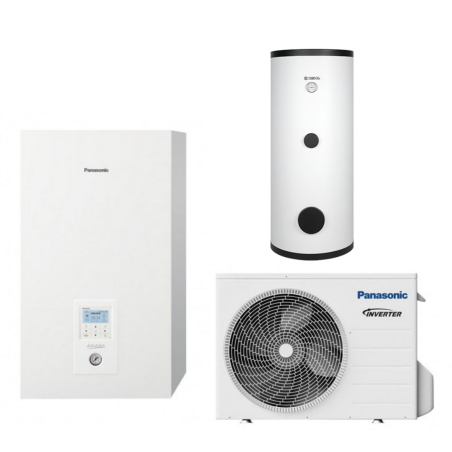 Soojuspumbaga õhk - vesi 7 kW PANASONIC, mahutavusega 200 l, ükssarvik