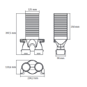 Коробка диффузора 180° UBBINK Air Excellent Dn 125 - 2 x Dn 75