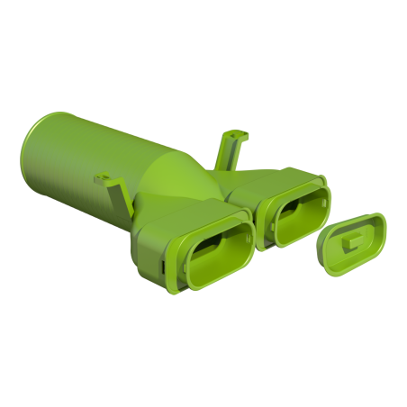Difuusori kast 180° UBBINK Air Excellent Dn 125 - 2 x Dn 100 x 50