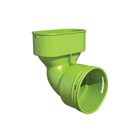 Elkonis 90° horizontāls UBBINK Air Excellent DN 75 - 100 x 50 mm