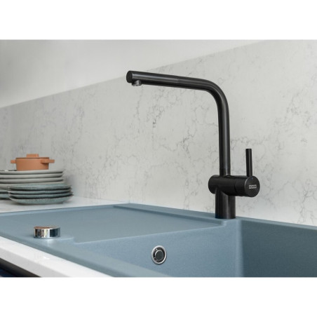 Kitchennis (plautuvės) maišytuvas FRANKE Atlas Neo, su ištraukiama žarna, industrinė juoda