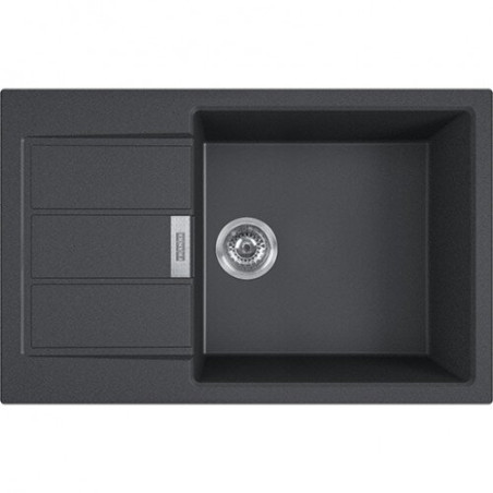 Tectonic washbasin FRANKE Sirius S2D 611-78XL, 78x50 cm, Carbon (black)