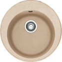 Stoneware (granite) sink FRANKE Ronda ROG 610-41, 51 cm, sand feathers, with clogged valve